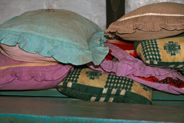 when the 3-year olds are tired, they gather a pillow and lay their head on the desk while the others are still learning